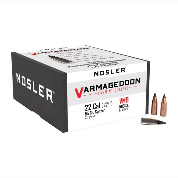 Picture of Varmageddon 22 Cal (0.224'') Flat Base Spitzer 55Gr 500/Box