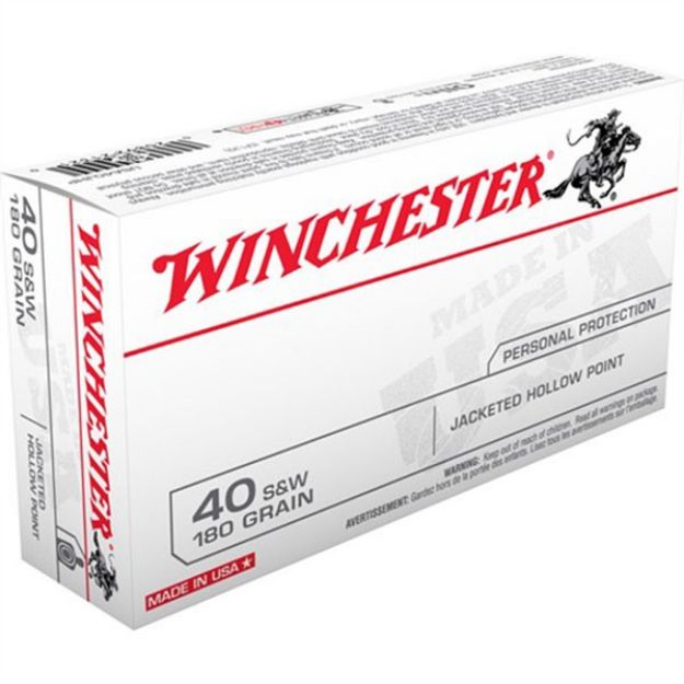 Picture of Usa White Box 40 S&W 180Gr Jacketed Hollow Point 50/Box