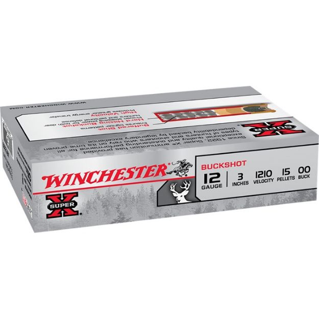 Picture of Super-X 12 Gauge 3'' 15 Pellets #00 Buck 5/Box