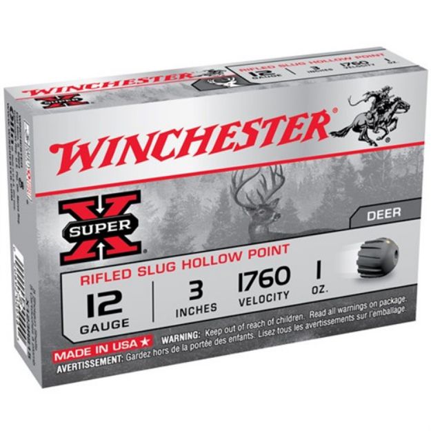 Picture of Super-X 12 Gauge 3'' 1 Oz. Rifled Slug Hollow Point 15/Box