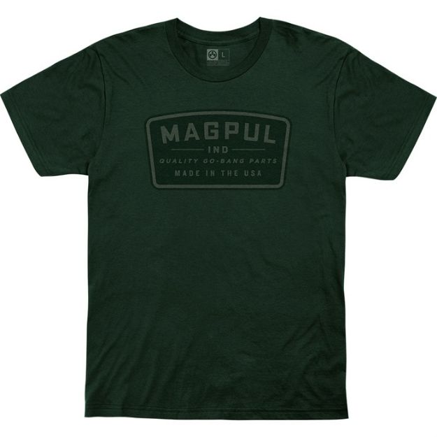Picture of Go Bang Parts Cotton T-Shirt Large Forest Green
