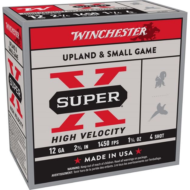 Picture of Super-X 12 Gauge 2-3/4'' 1-1/4Oz #4 Shot 25/Box