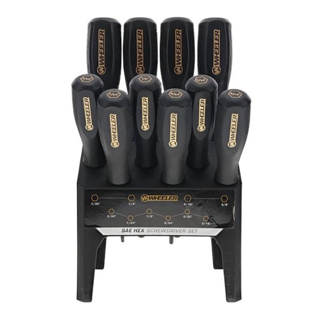 Picture of Sae Hex Benchtop Screwdriver Set 10-Piece