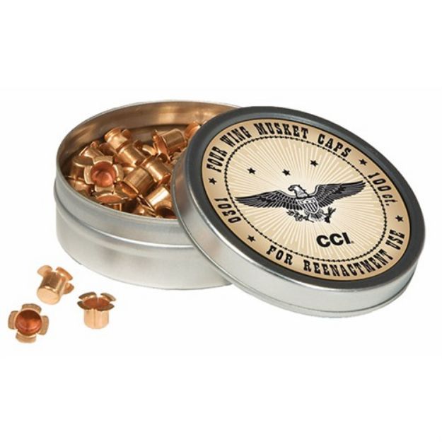 Picture of Four Wing Musket Caps 100/Tin