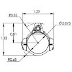 Picture of D2 Series Ultra Low Profile .875 Adj Gas Block With Detent