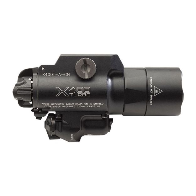 Picture of X400t Turbo High Candela Handgun Light + Green Laser Black