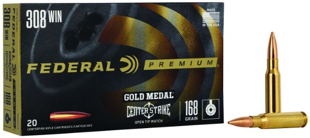 Picture of 308 Winchester 168Gr Centerstrike Open Tip Match 20/Box