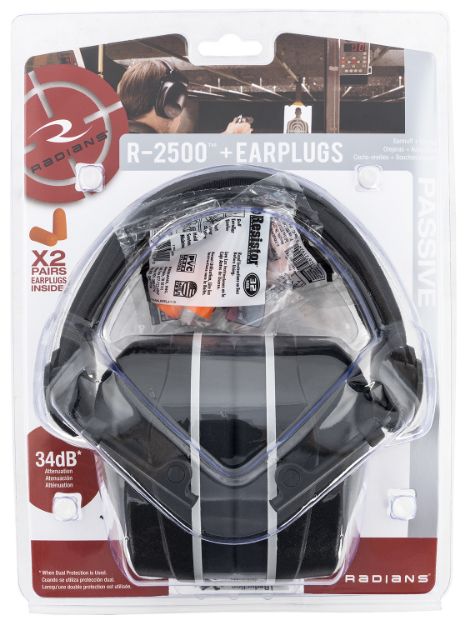Picture of Radians R2500 Passive Muffs Plus 2 Pr Plugs
