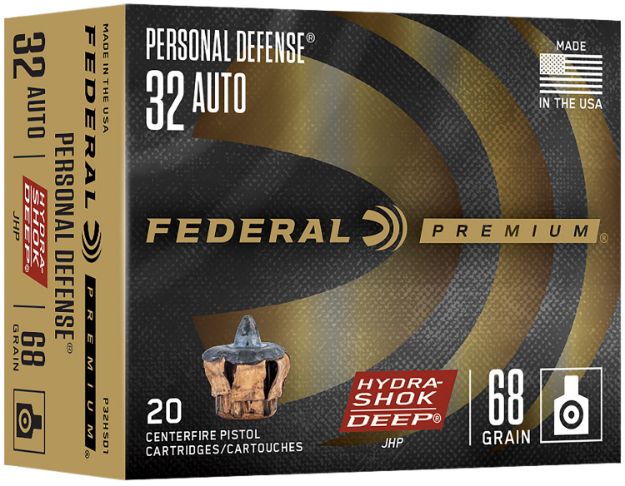Picture of Personal Defense Hydra-Shok Deep 32 Acp 68Gr Jhp 20/Box