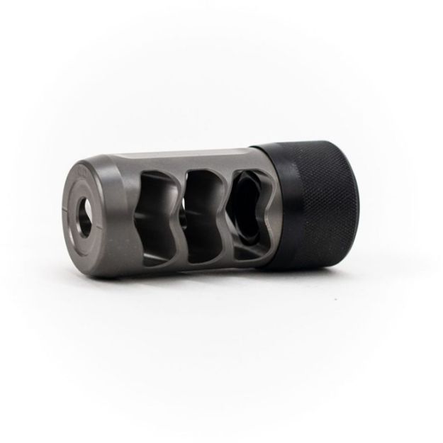 Picture of Hellfire-Ti 50 Cal Self Timing Muzzle Brake Gray Titianium
