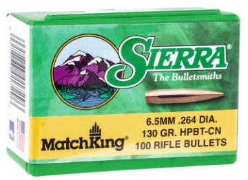 Show details for SIERRA 1729 .264 130 MATCH KING 100 Picture of SIERRA 1729 .264 130 MATCH KING 100