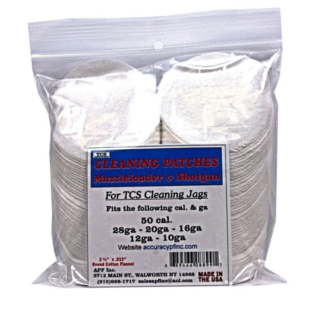 Picture of Tcs Cleaning Patches 50 Caliber Muzzleloader-12 Gauge