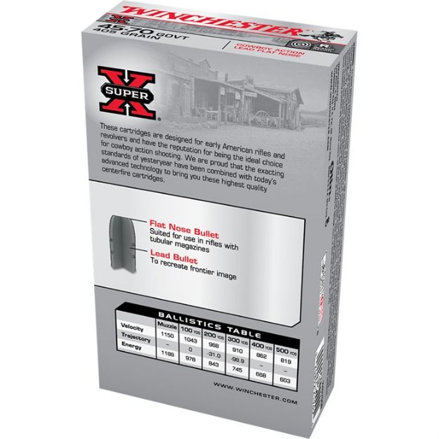 Picture of Super X 45-70 Government 405Gr Lead Flat Nose 20/Box
