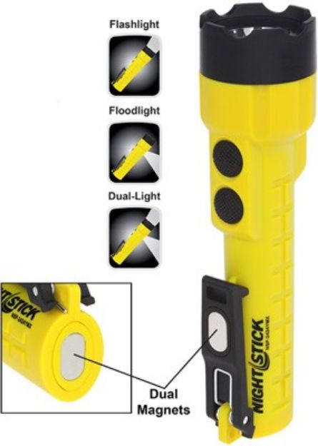 Picture of Nightstick X-Series Dual-Light W/Magnet Yellow 3Aa Batteries!