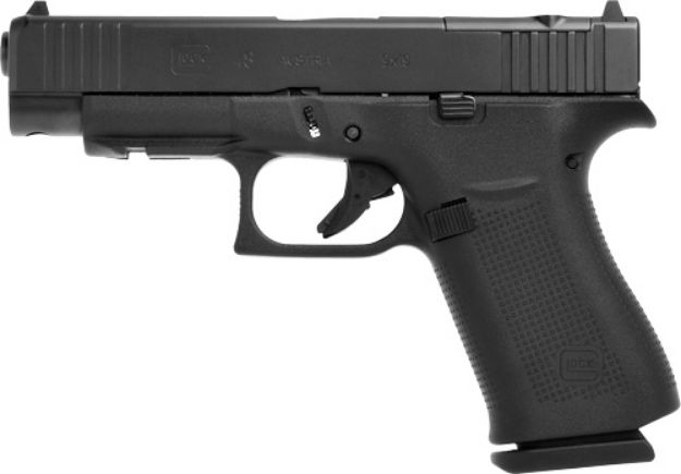 Picture of Glock 48 Mos 9Mm Luger Fs 10Rd Black Polymer Front Rails!