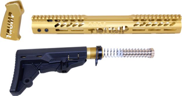 Picture of Guntec Ar15 Trump Series Furniture Set Anodized Gold