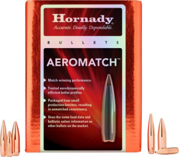 Show details for HORN 227771 BULL .224 77 HPBT W/C AEROMATCH 500/6 Picture of HORN 227771 BULL .224 77 HPBT W/C AEROMATCH 500/6