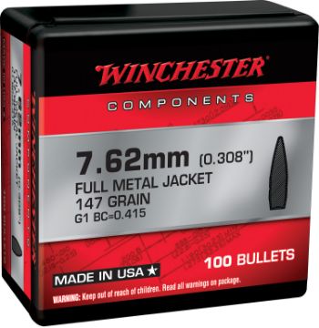 Show details for WIN WB762M147X BUL 7.62 147 FMJBT RTL 100/10 Picture of WIN WB762M147X BUL 7.62 147 FMJBT RTL 100/10