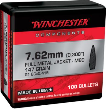 Show details for WIN WB762147NX BUL 7.62 147 FMJ NATO 100/10 Picture of WIN WB762147NX BUL 7.62 147 FMJ NATO 100/10