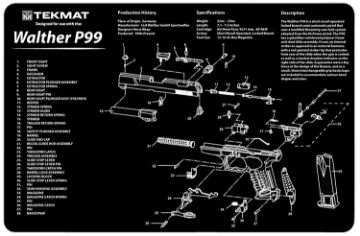 Show details for TEKMAT TEKR17WALP99 WALTHER P99 Picture of TEKMAT TEKR17WALP99 WALTHER P99