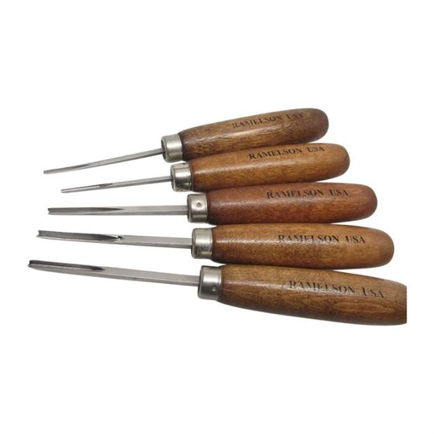Picture of V&U Chisel Carving Set Checkering & Resoration 5Pc Set