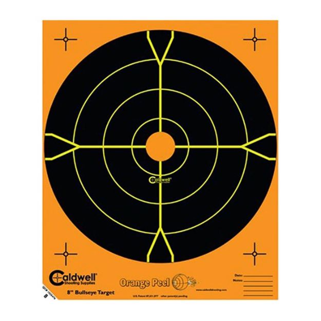 Picture of 8'' Orange Peel Bullseye Target 5 Pack