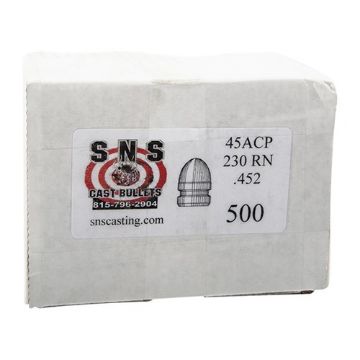 Show details for Round Nose 45 Cal (.452'') 230Gr Rn 500/Box Picture of Round Nose 45 Cal (.452'') 230Gr Rn 500/Box