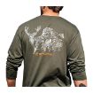 Picture of Muley Cotton Long Sleeve T-Shirt Olive Drab Medium