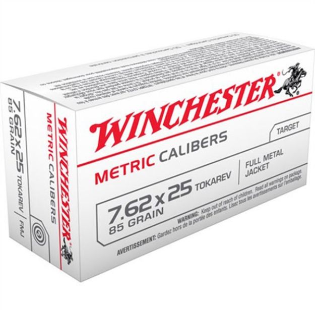 Picture of 7.62X25mm Tokarev 85Gr Full Metal Jacket 50/Box
