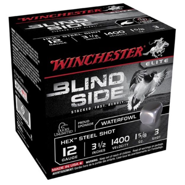 Picture of Winchester Ammo Blind Side 12Ga 3-1/2'' #3 1-5/8Oz 25/Bx