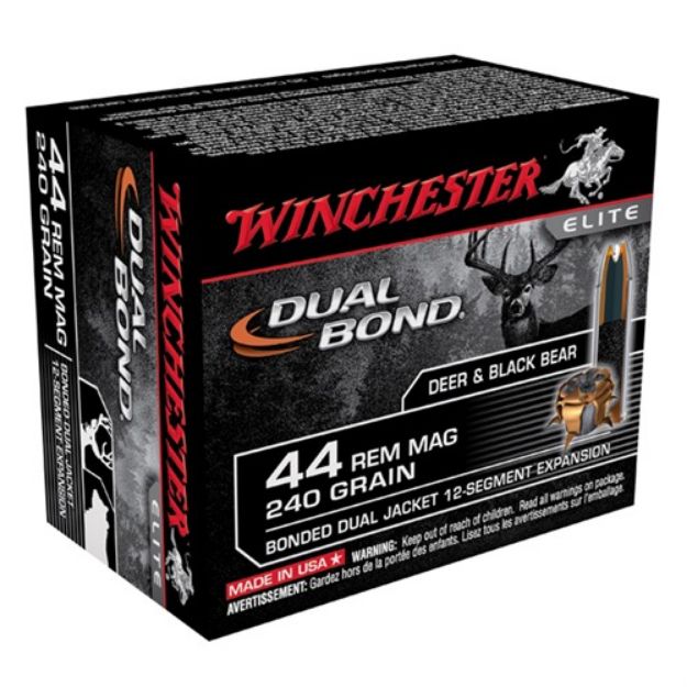 Picture of Winchester Ammo Dual Bond 44 Rem Mag 240 Jhp 20/Bx