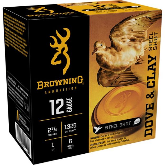 Picture of Dove & Clay 12 Gauge 2-3/4'' 1Oz #6 Steel Shot 25/Box