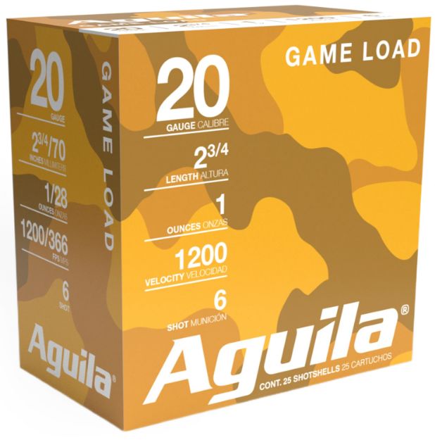 Picture of High Velocity Game Load 20 Gauge 2-3/4'' 1Oz #6 Shot 25/Box