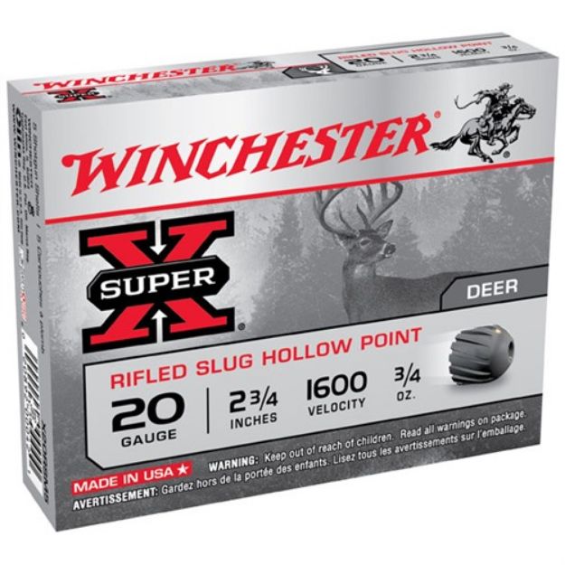 Picture of Winchester Super-X Rifled Slug 20Ga 2.75'' 3/4 Oz. Value Pack
