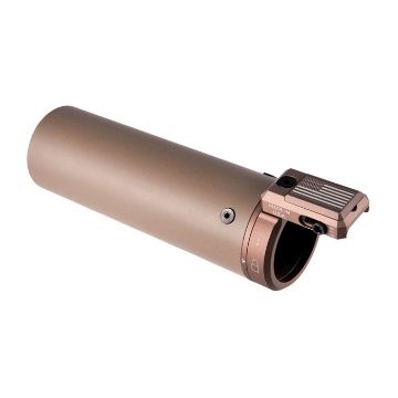 Show details for Suppressor Shield W/U-Rac 6.5''X2'' Coyote Tan W/Tan Hardware Picture of Suppressor Shield W/U-Rac 6.5''X2'' Coyote Tan W/Tan Hardware