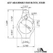 Picture of Ar-15 Solid Ss Adjustable Gas Block .625'' Tan