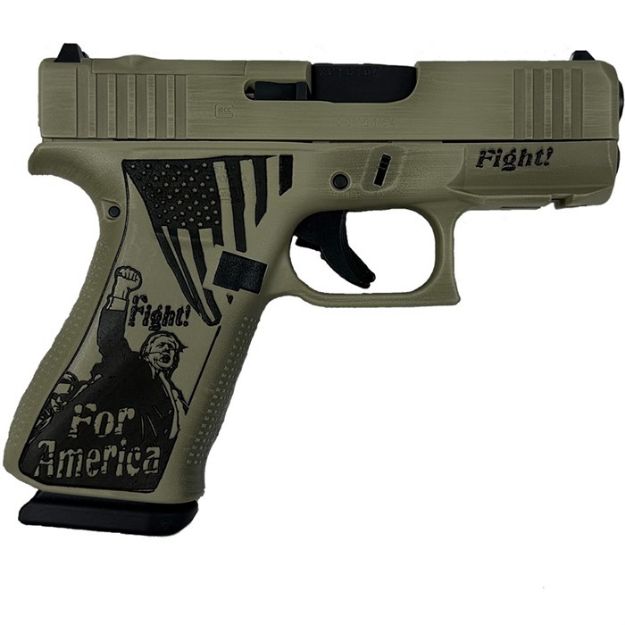 Picture of Glock 43X Mos 9Mm 3.41'' Bbl (2)10Rd Distressed Verde Trump