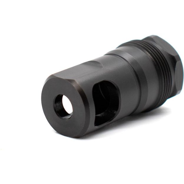 Picture of Spb Muzzle Brake 0.5 11-16-24 Threads Square Shoulder Black