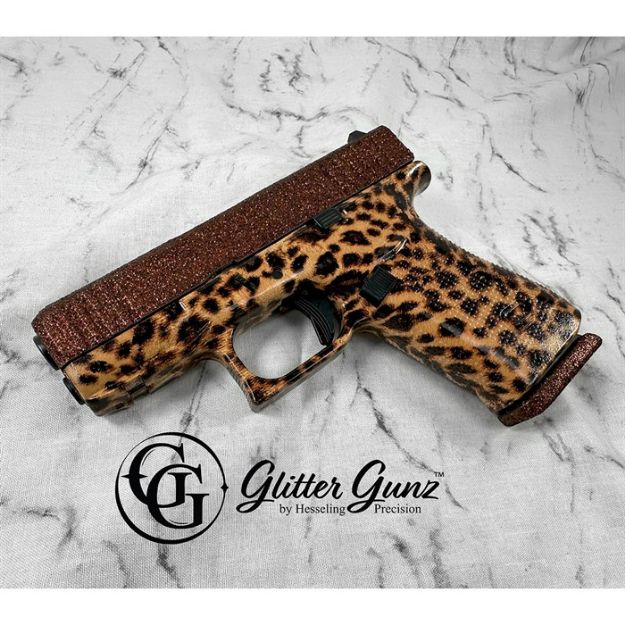 Picture of Glock 43X 9Mm 3.41''Bbl (2)10Rd W/Rail Glitter Mocha Cheetah
