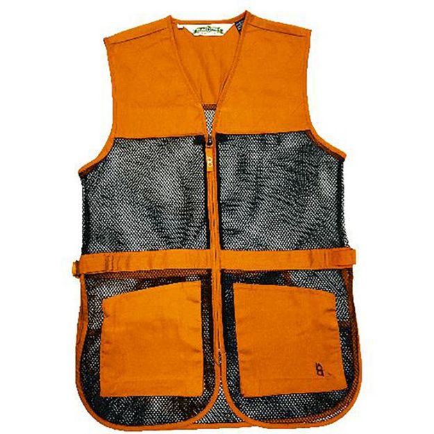 Picture of Full Mesh Dual Pad Shooting Vest Orange Xl
