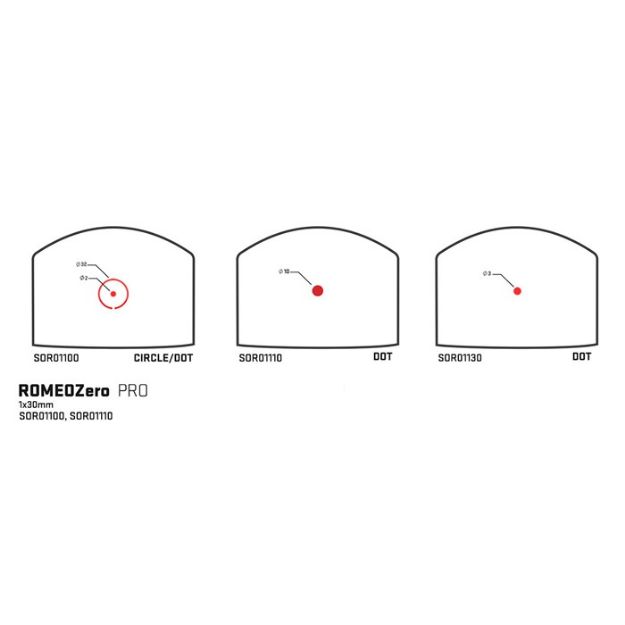 Picture of Romeozero-Pro 2 Moa Red Dot/32 Moa Circle Dot Black