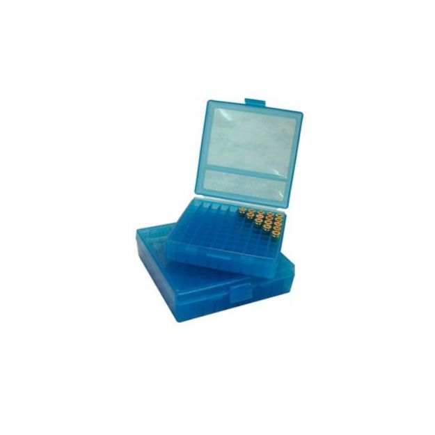 Picture of Flip Top Pistol Ammo Box 10Mm-45Acp 100 Round Blue
