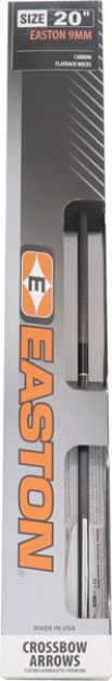 Picture of Easton Xbow Bolt 9Mm Carbon 20" W/3" Vanes Flat Back 6-Pk