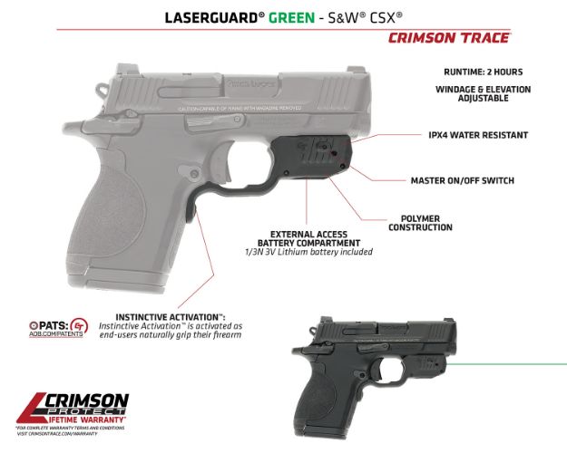 Picture of Laserguard S&W Csx Green