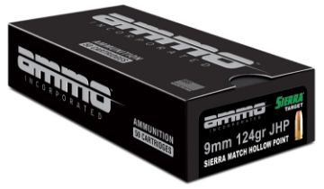 Show details for AMMO INC MATCH 9MM 124GR JHP 50/1000 Picture of AMMO INC MATCH 9MM 124GR JHP 50/1000