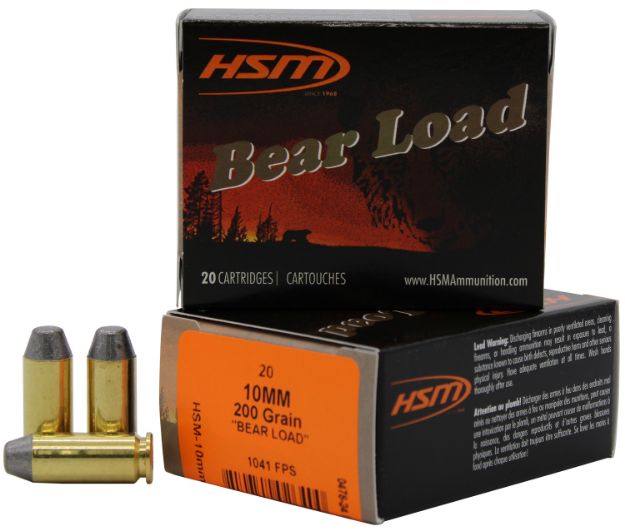Picture of Hsm Bear 10Mm 200Gr Lead-Rn Fp Gas Check 20Rd 20Bx/Cs