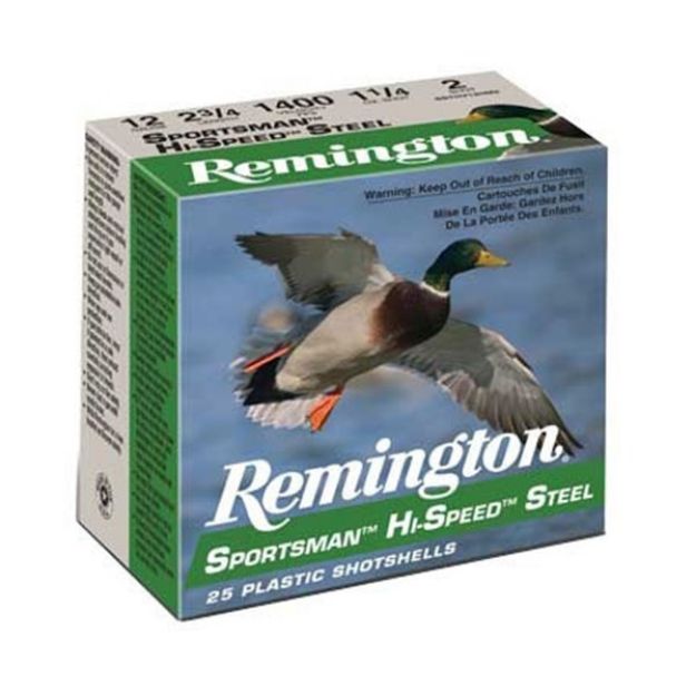 Picture of Remington Hi-Speed Steel 12Ga 3.5" 1-3/8Oz #2 25Rd 10Bx/Cs <