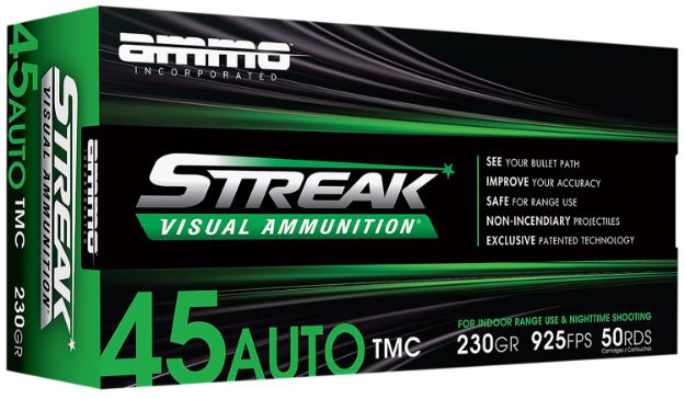 Picture of Ammo Inc 45 Acp 230Gr Tmc Green Streak 5Ord 20Bx/Cs <