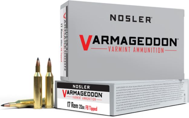Picture of Nosler Varmageddon 17 Rem 20Gr Fbt 20Rd 20Bx/Cs