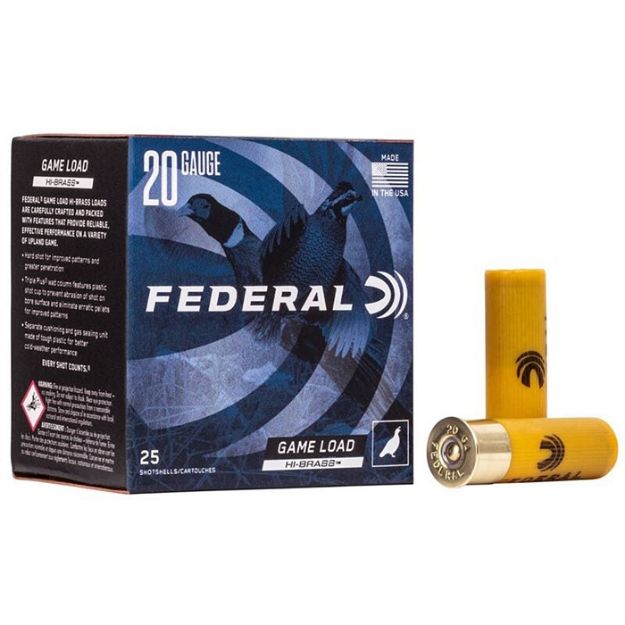 Picture of Federal Game Load 20Ga 2.75" 1Oz #7.5 25Rd 10Bx/Cs